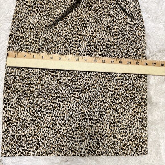 J McLaughlin Micro Animal Print Anne Sheath Dress Women Size 0 Sleeveless NWT - Picture 14 of 15